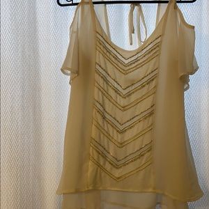 Miss me white sequin top